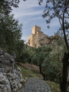 Captured the timeless beauty of a medieval castle towering over olive groves in Zuheros, Spain.